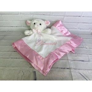 Silly Phillie Lamb Sheep White Pink Lovey Baby Security Blanket Princess Satin